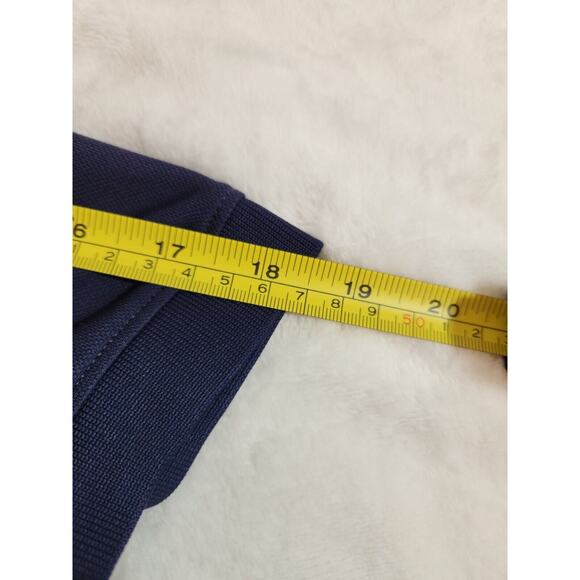 Under Armour Polo Shirt Mens Large Blue Short Sleeve Embroidered Athleisure - Picture 11 of 12